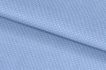 Blue Textured Dobby — Folded