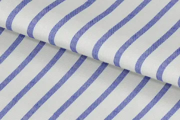 Blue Pencil Stripe — Folded