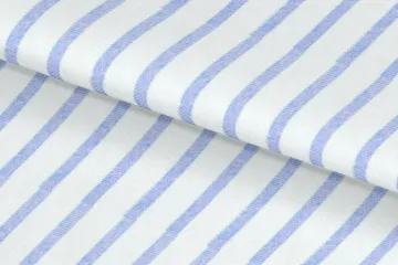 Light Blue Pencil Stripe — Folded