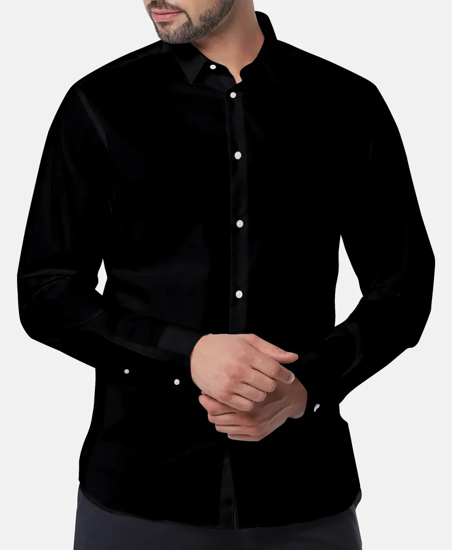 Black Easy-Care Twill