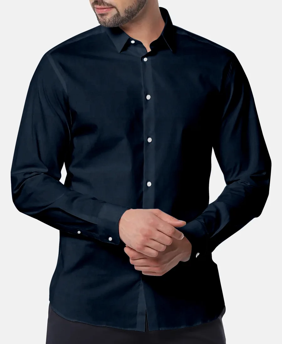 Navy Linen