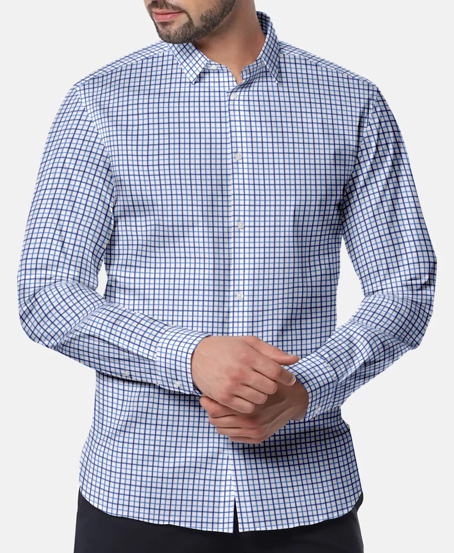 Blue Grid Check