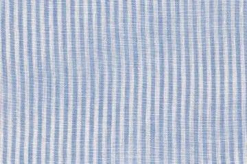 Blue and White Linen Fine Stripe — The cloth